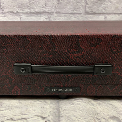 NYC Cases Custom Pedalboard Red Snakeskin