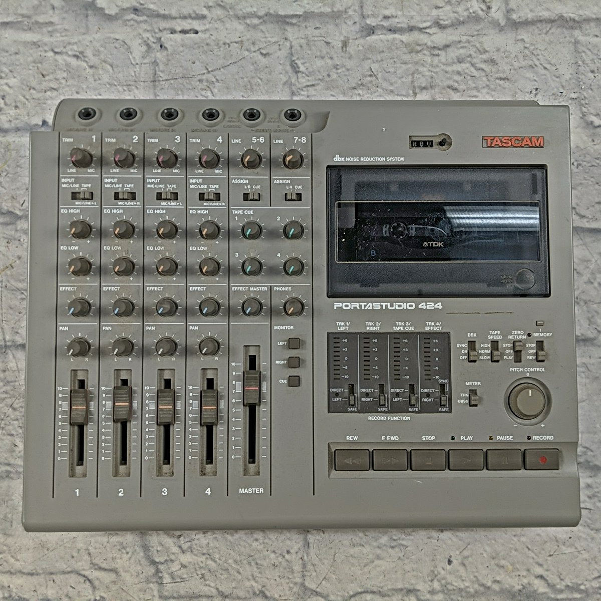 Tascam Portastudio 424 Cassette 4 Track Recorder Evolution Music tascam-portastudio-424-cassette-4-track-recorder-evolution-music