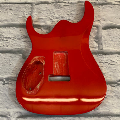 Unknown Ibanez Style HSH Electric Guitar Body Red