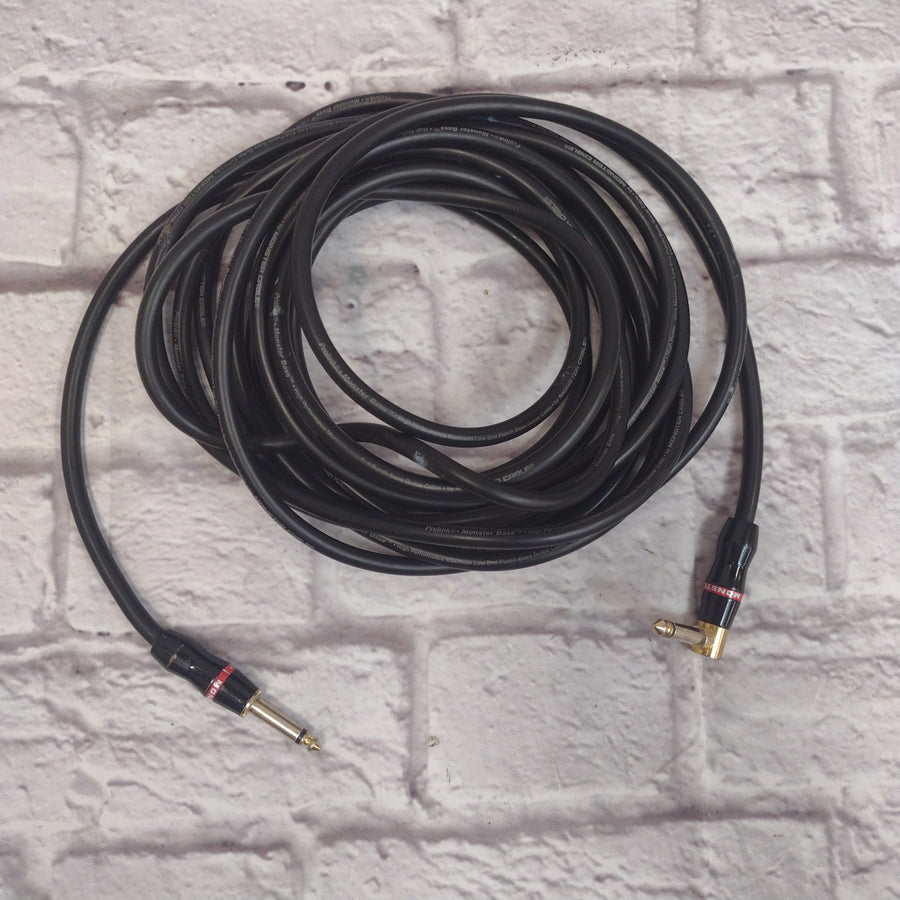 Monster 20 Prolink Bass Low End Instrument Cable, Used