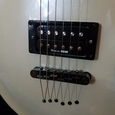 Washburn XM-DLX 24 Fret Set Neck Pearl White Electric Guitar