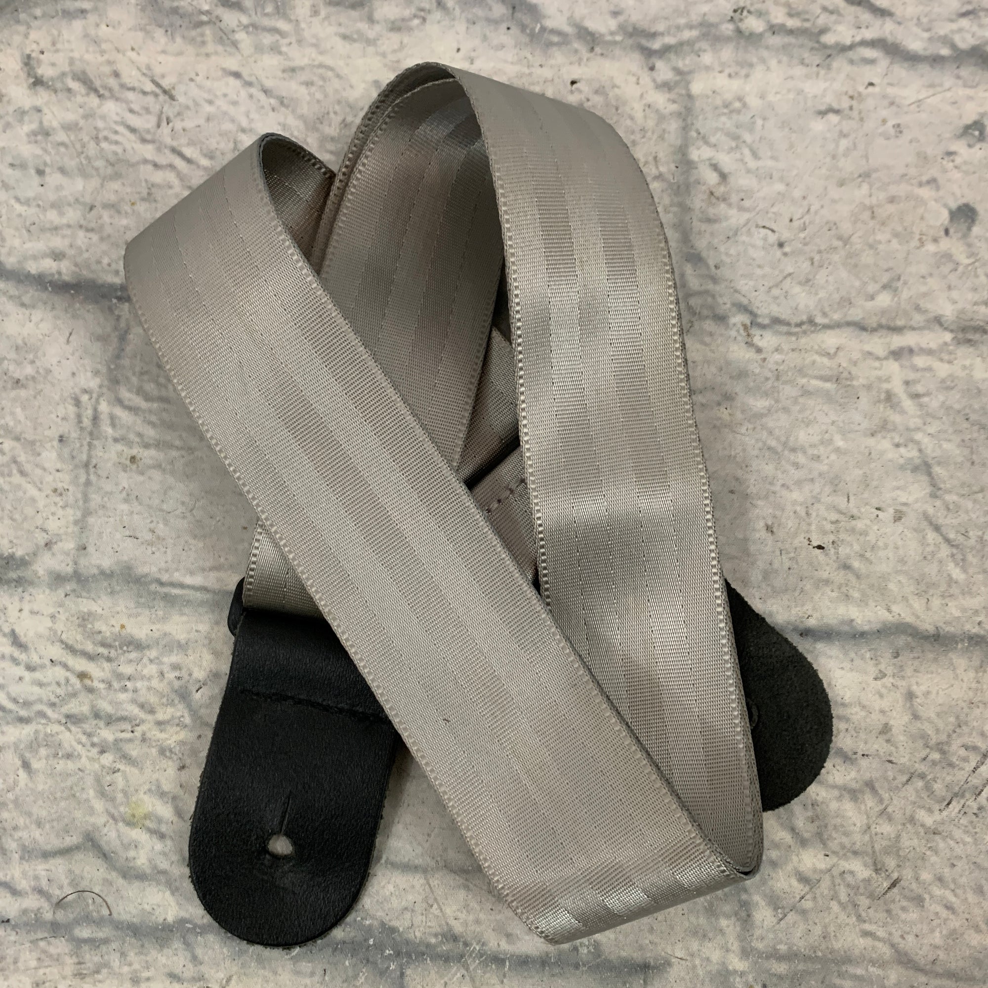D'Addario Silver Seatbelt Strap