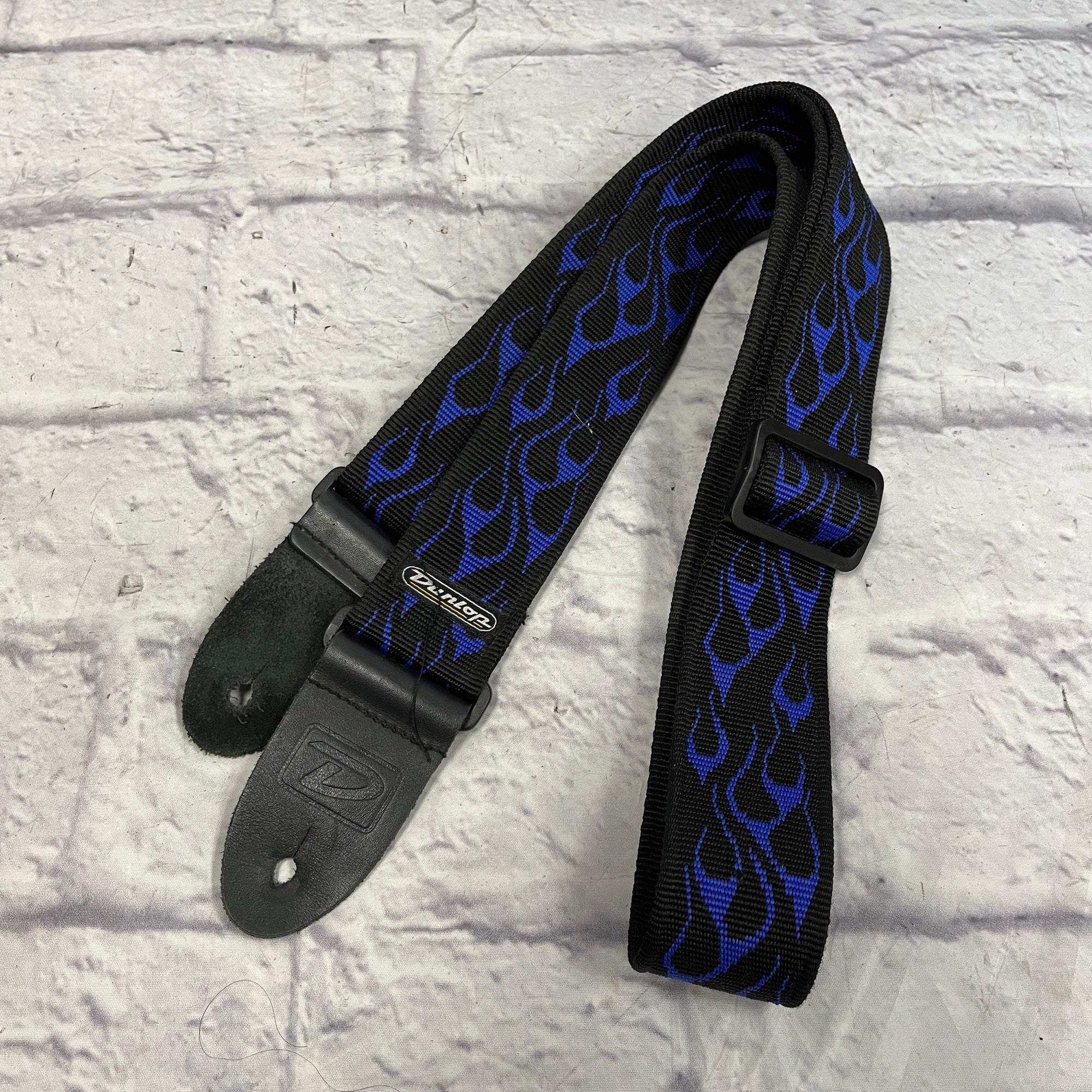 Dunlop Black and Purple Flame Strap