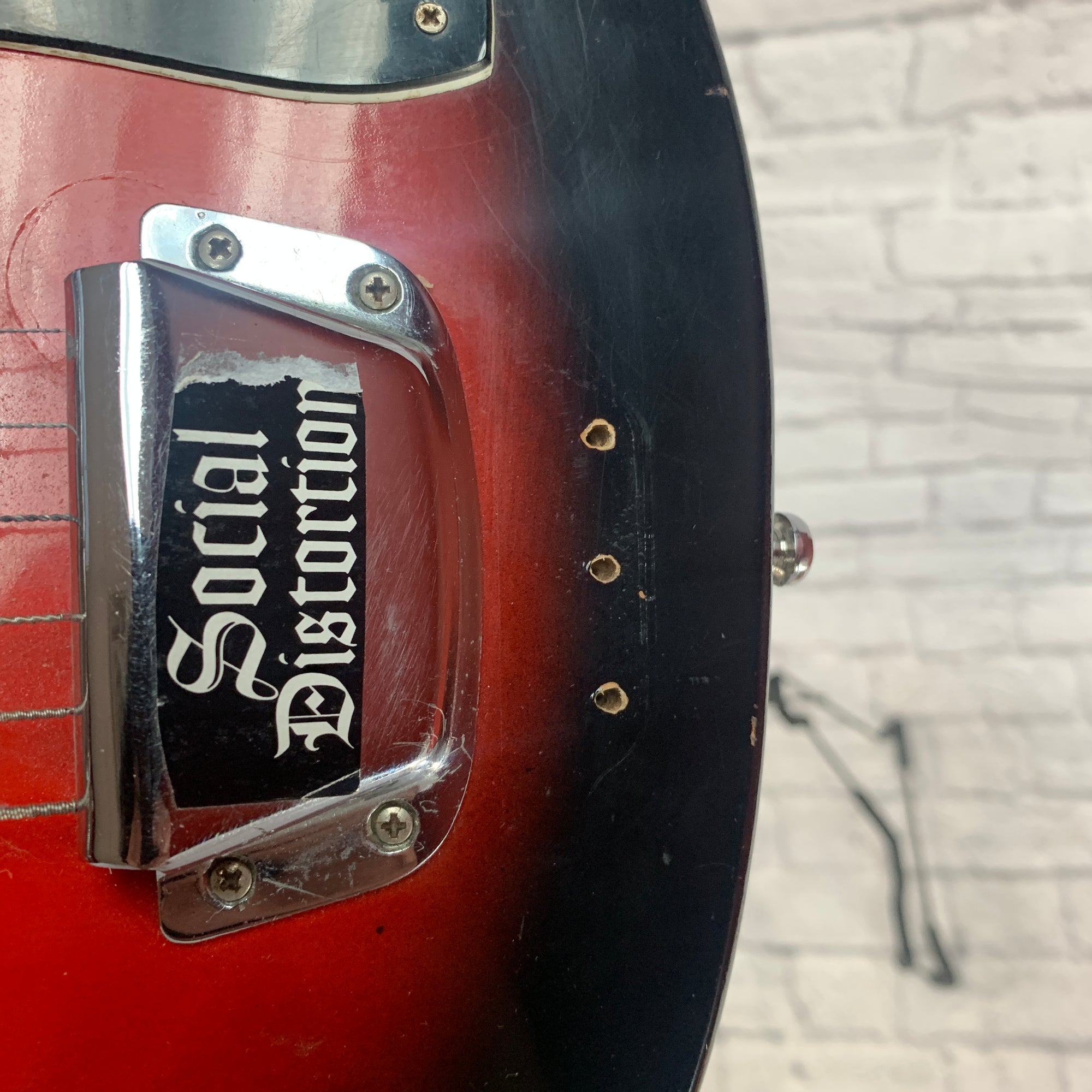 Vintage Lyle SG Style Electric with Gold Foil Pickups