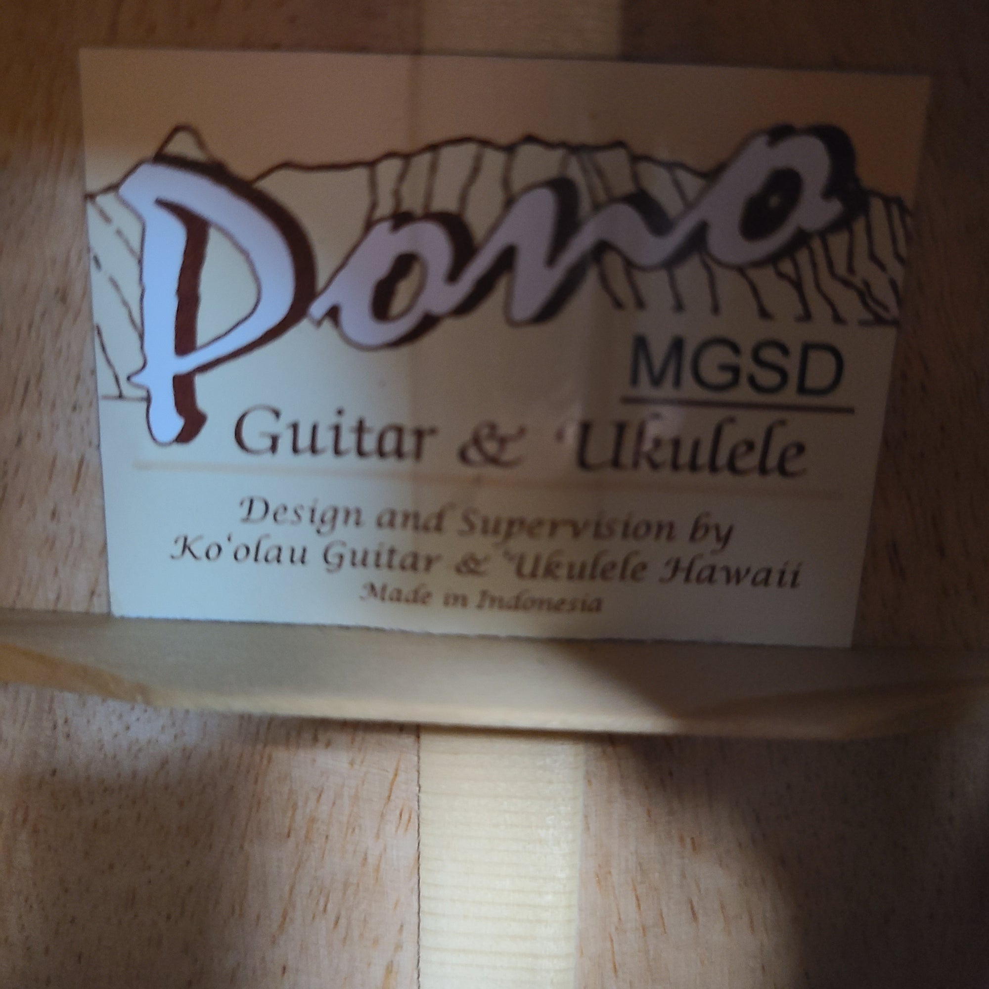 Pono MGSD Mango Deluxe Soprano Ukulele