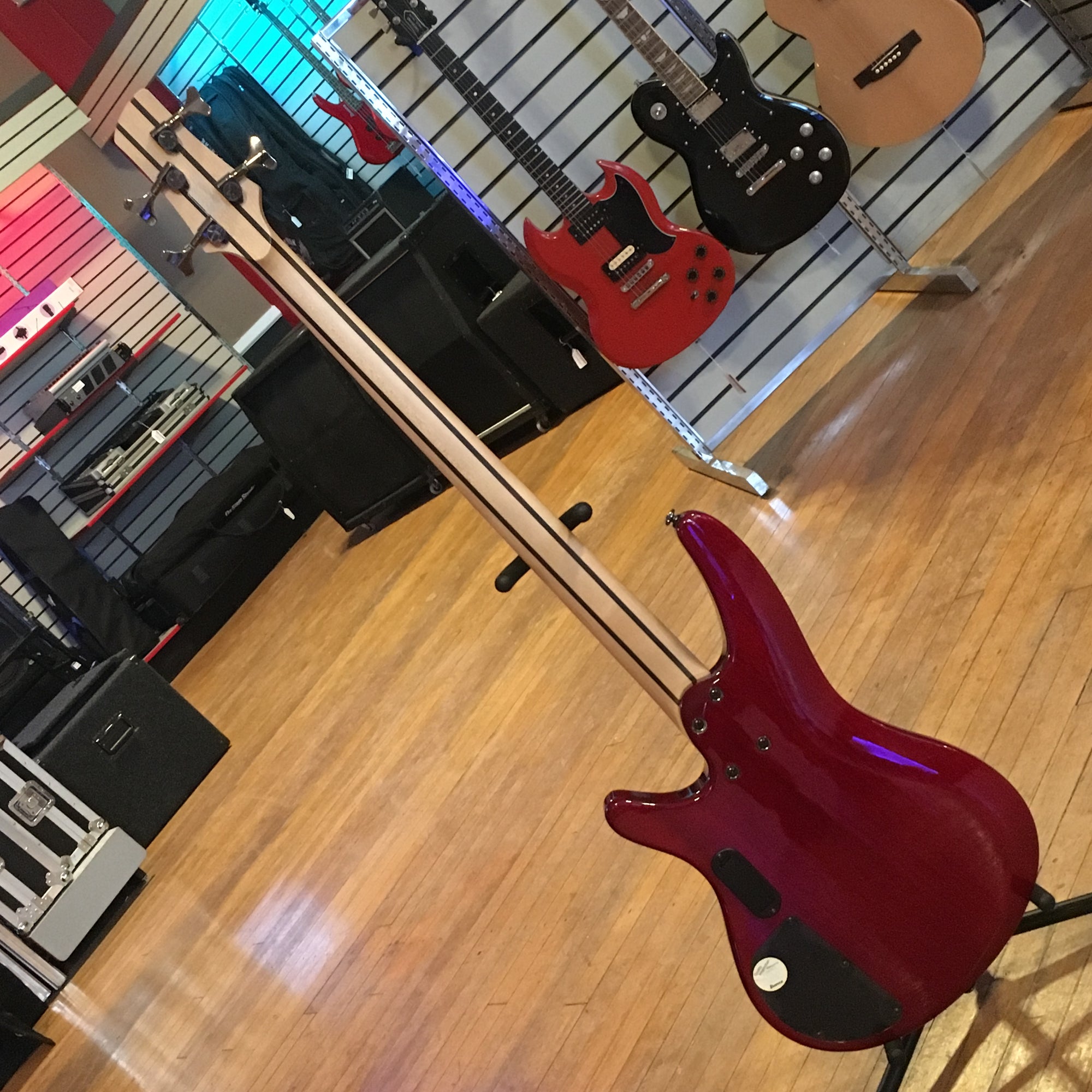 Ibanez SRA550BB 4 string Bass Guitar with Blackberry finish