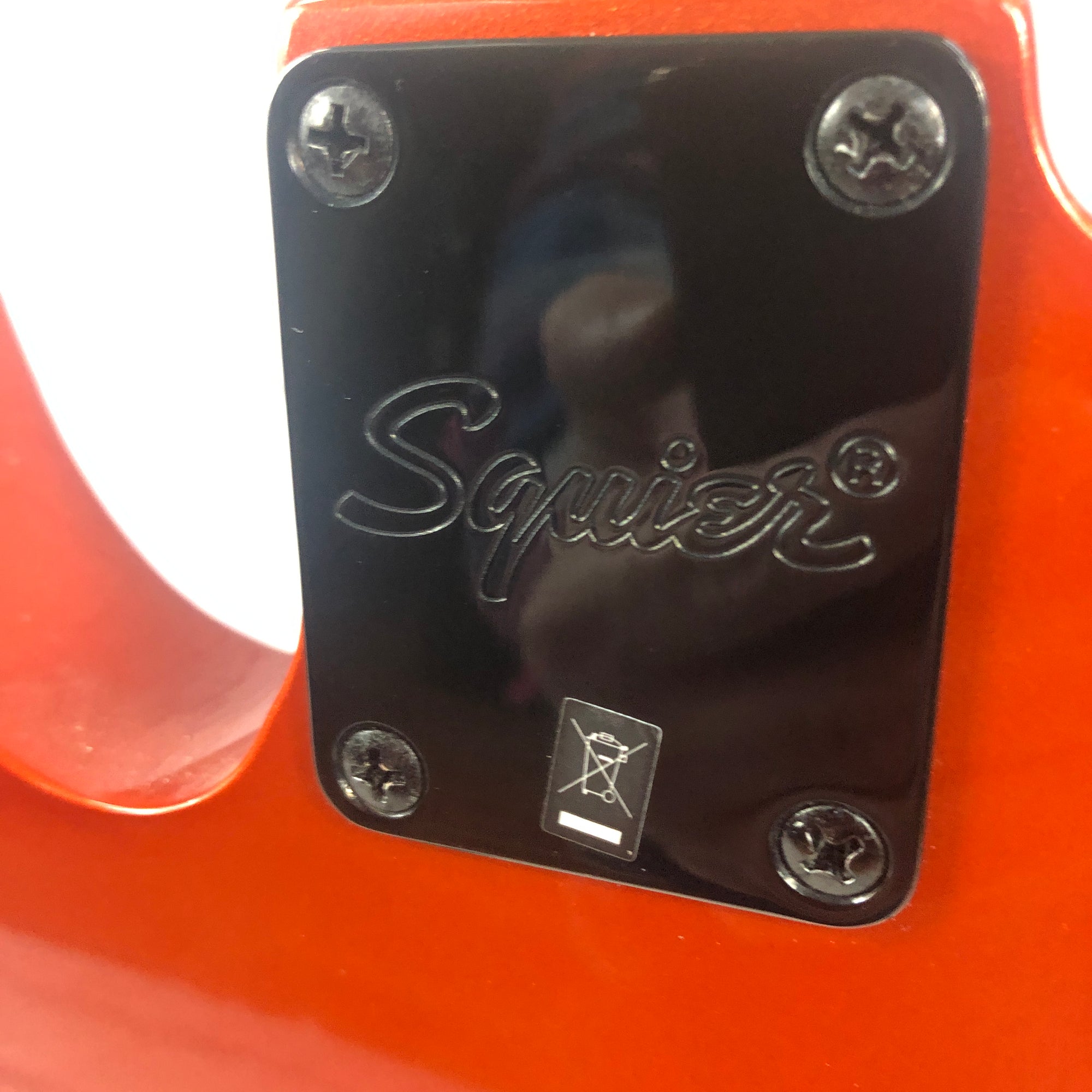 Squier Affinity Telecaster HH Metallic Orange Matching Headstock Electric Guitar