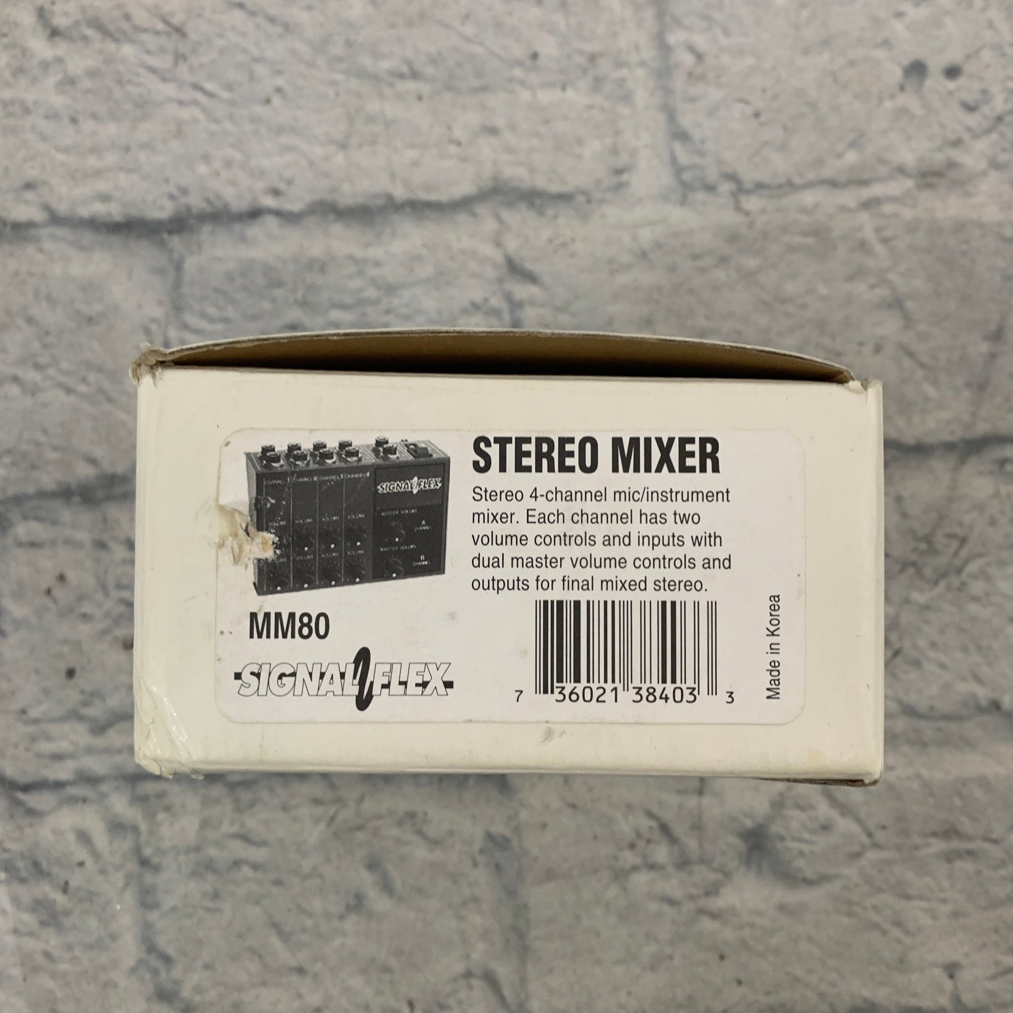 Signal Flex MM80 Stereo 4-channel Mic/Instrument Mixer