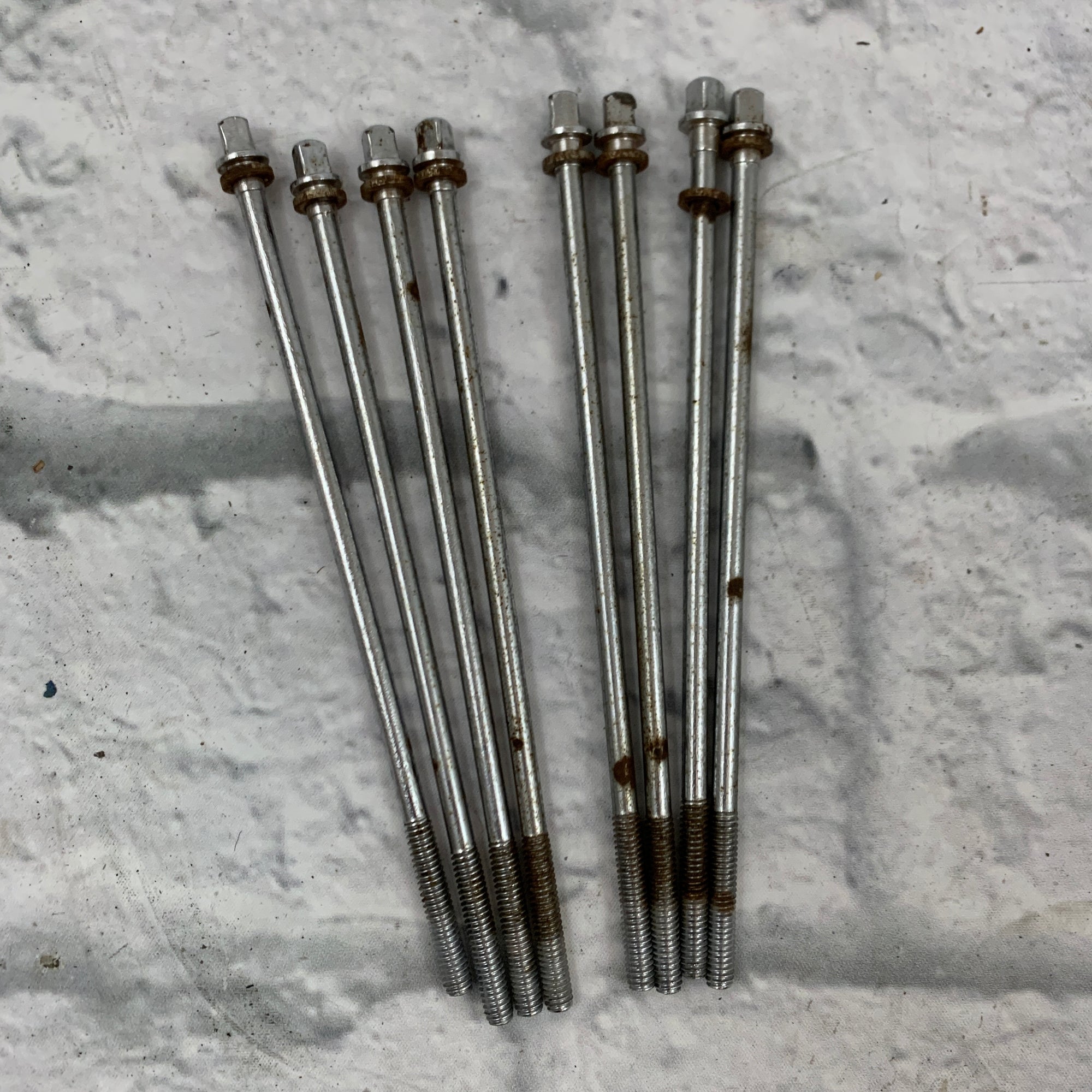 Unknown Brand 6" Tension Rods (Ludwig Club Date / Slingerland Style) Set of Eight