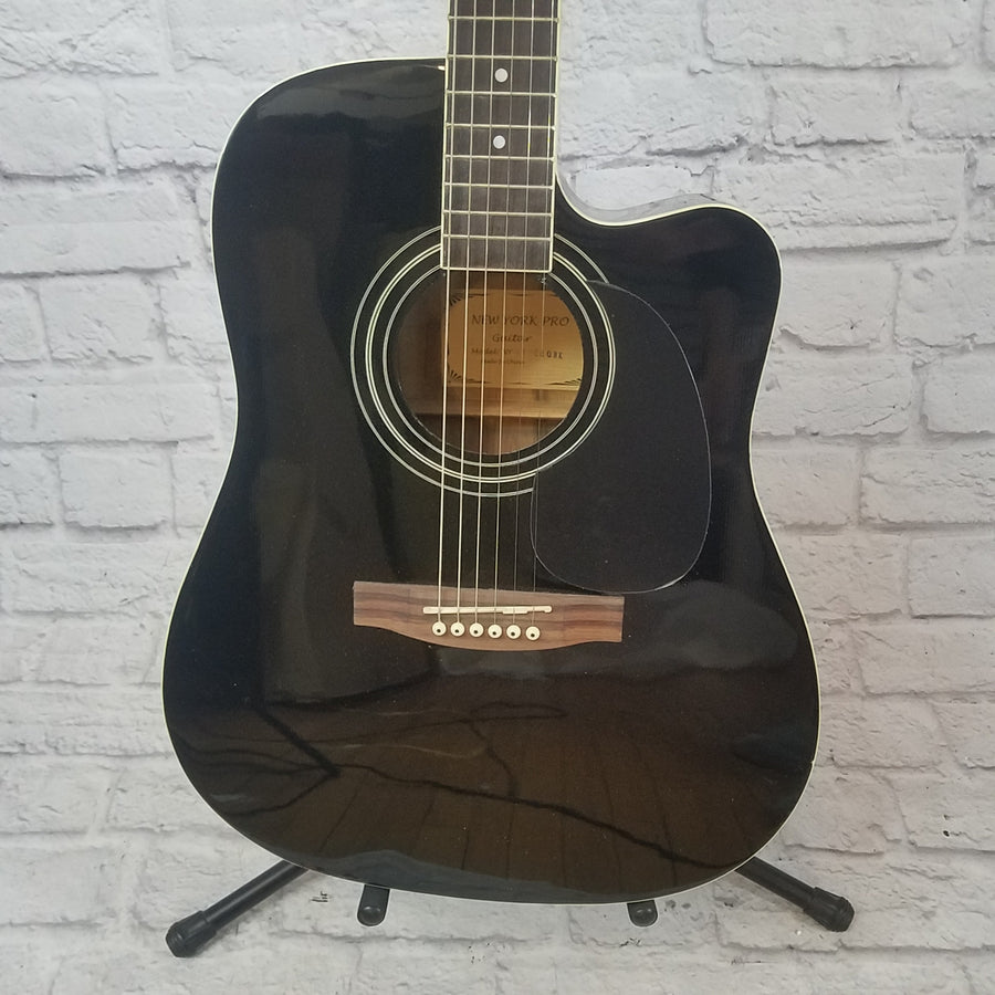 New York Pro NY-977CEQBK Acoustic Guitar