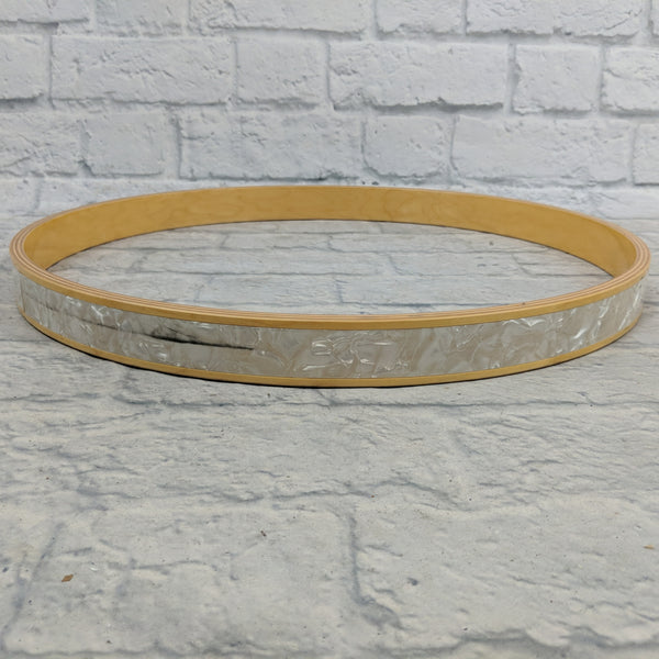 Yamaha 20” Maple Custom bass drum hoop in White Marine Pearl