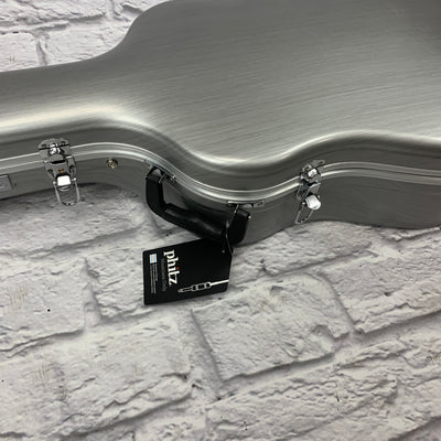 Phitz Standard Dreadnought Acoustic Guitar Hard Case, Silver