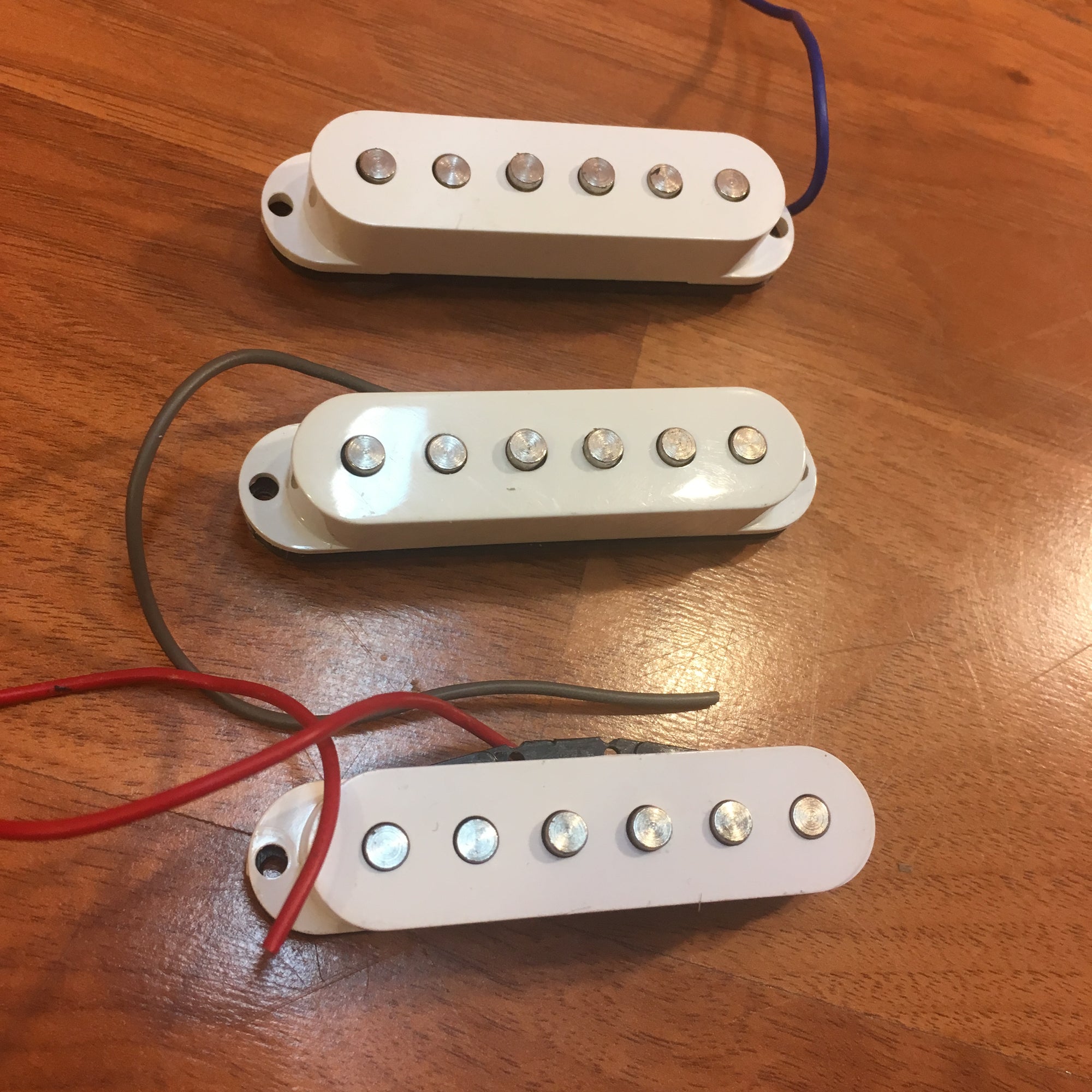 Unknown Strat Single Coil Pickup Set White