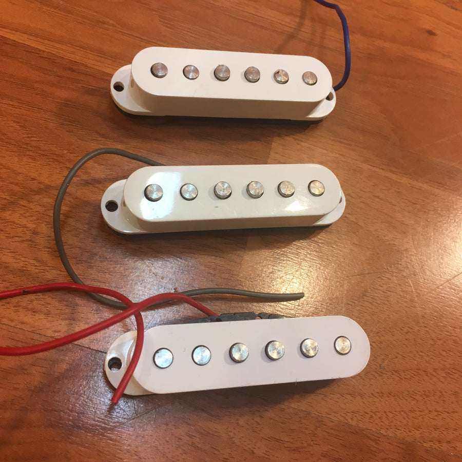 Unknown Strat Single Coil Pickup Set White