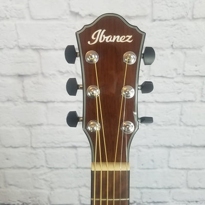 Ibanez AEWC300 Acoustic Electric Guitar w/Solid Spruce Top - Natural Browned Burst High Gloss