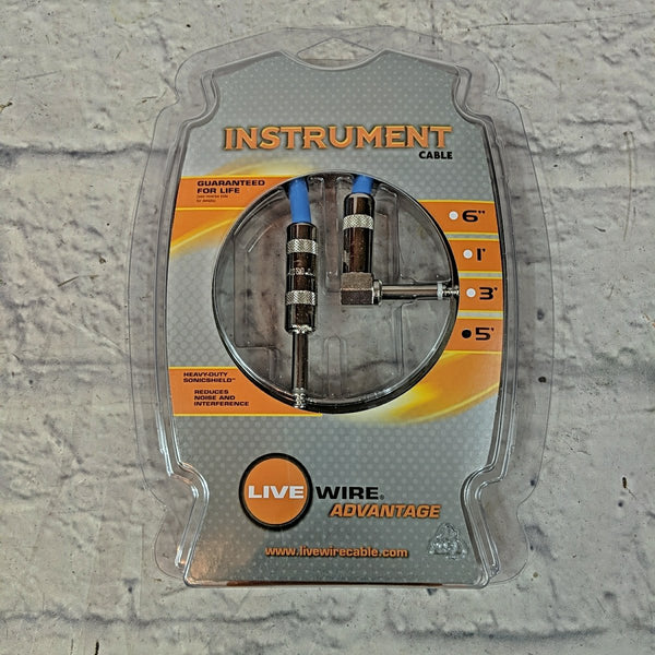 Livewire Advantage 5ft Instrument Cable - Evolution Music