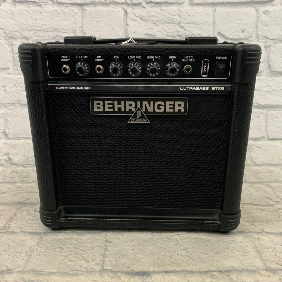 Behringer Ultrabass BT108 15W 8" Bass Combo Amplifier with Virtual Tube Circuitry Technology