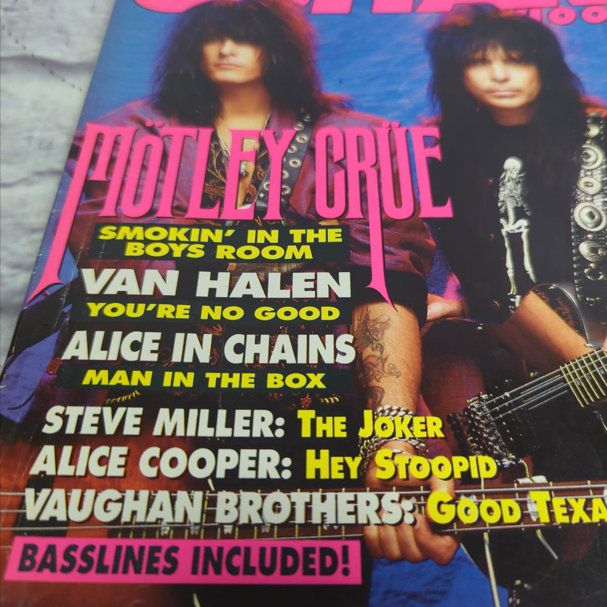 Guitar School November 1991 Motley Crue Guitar Magazine