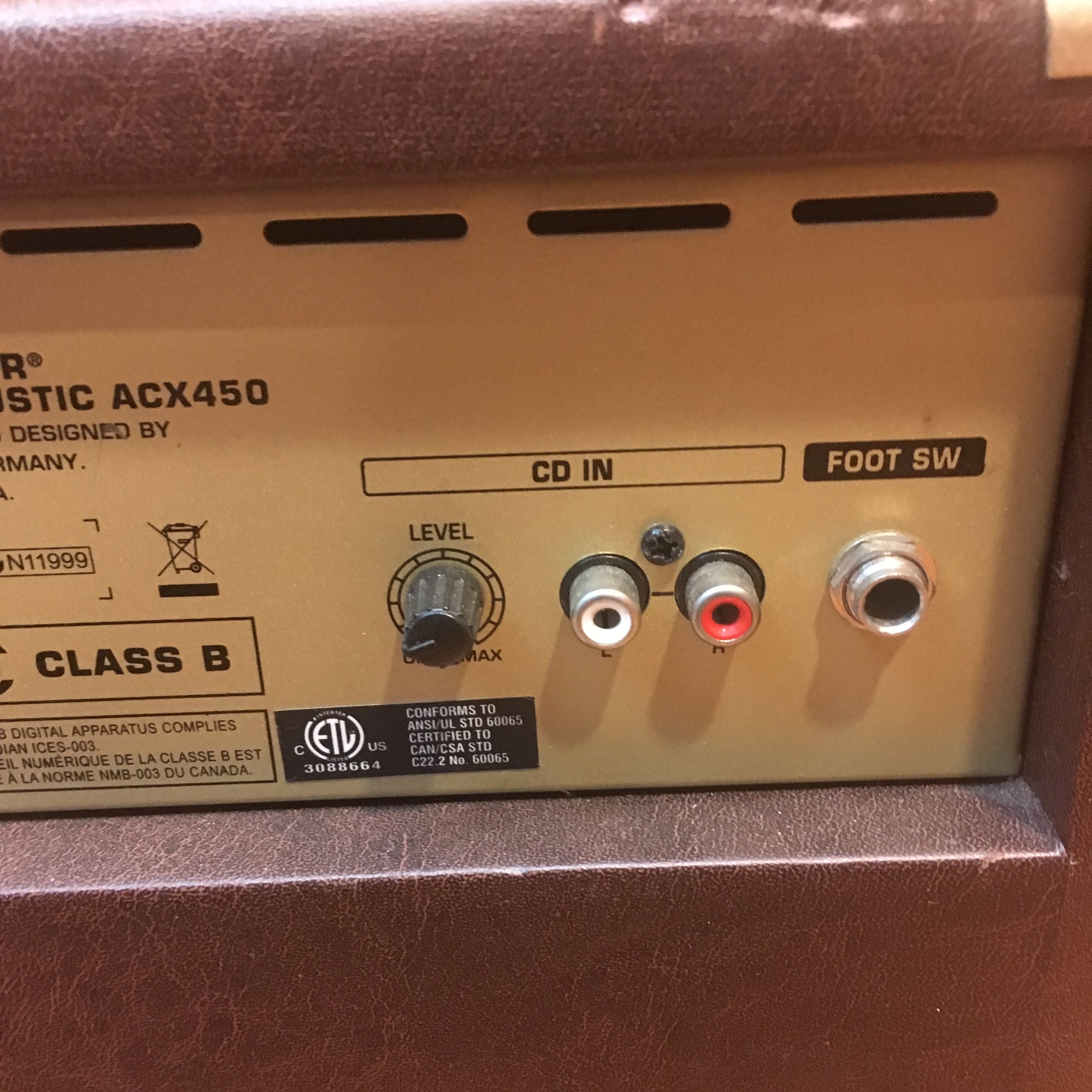 Behringer Ultracoustic ACX450 Acou/Mic Combo Amp