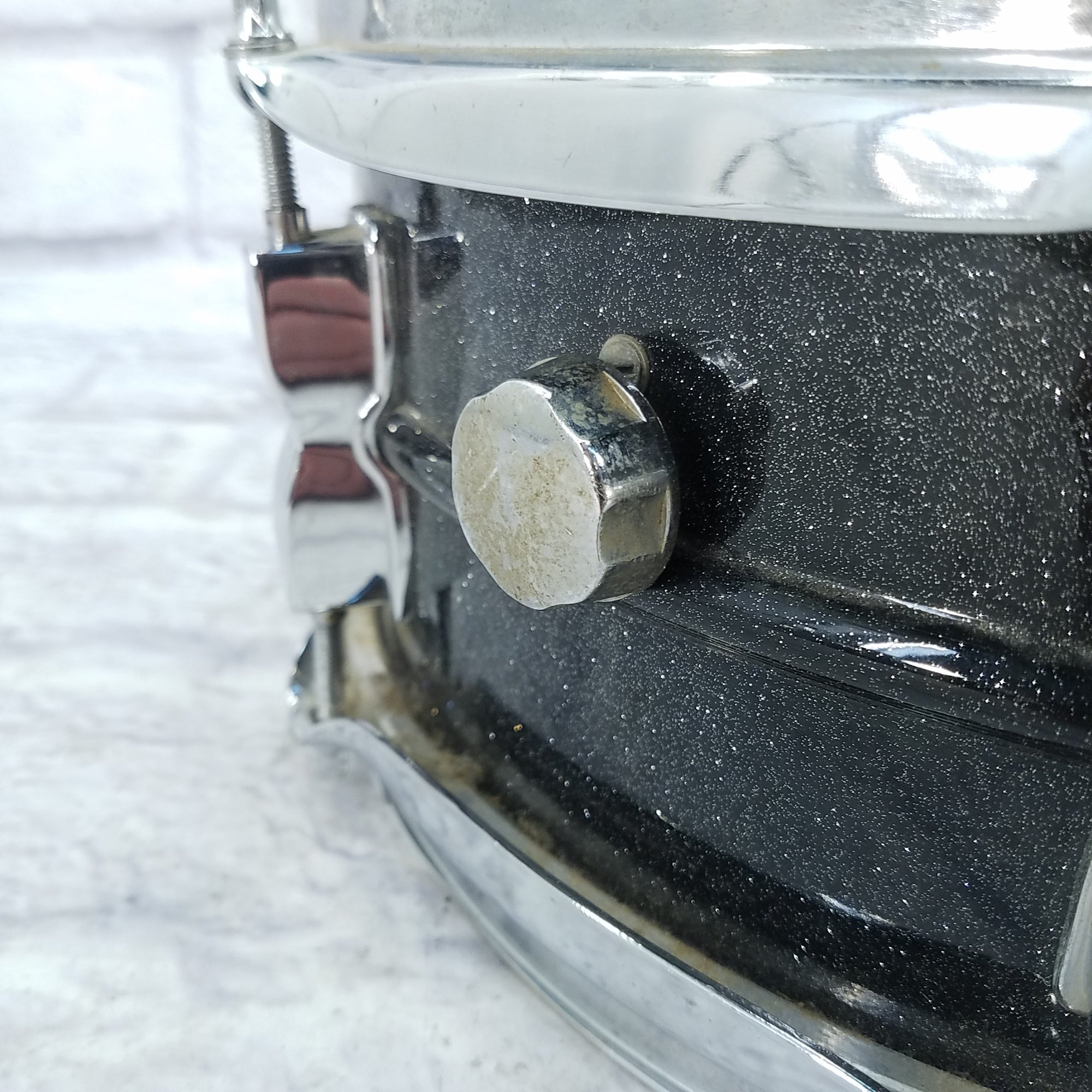 Ludwig 14x5 Aluminum Acrolite LM404 Black Galaxy Snare