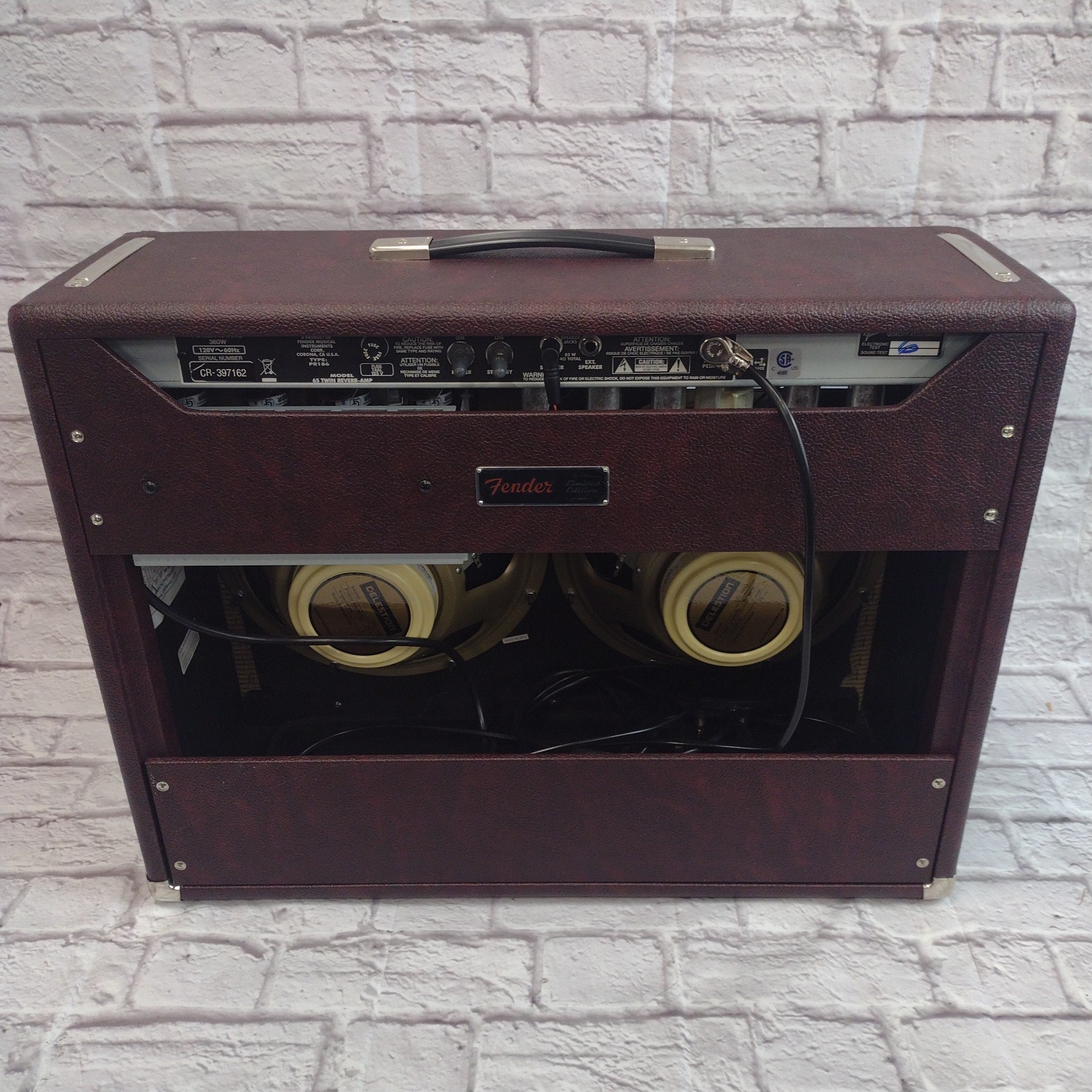 Fender Twin Reverb LTD Solid Pine Cab Celestion Neo Creambacks Guitar Combo Amp