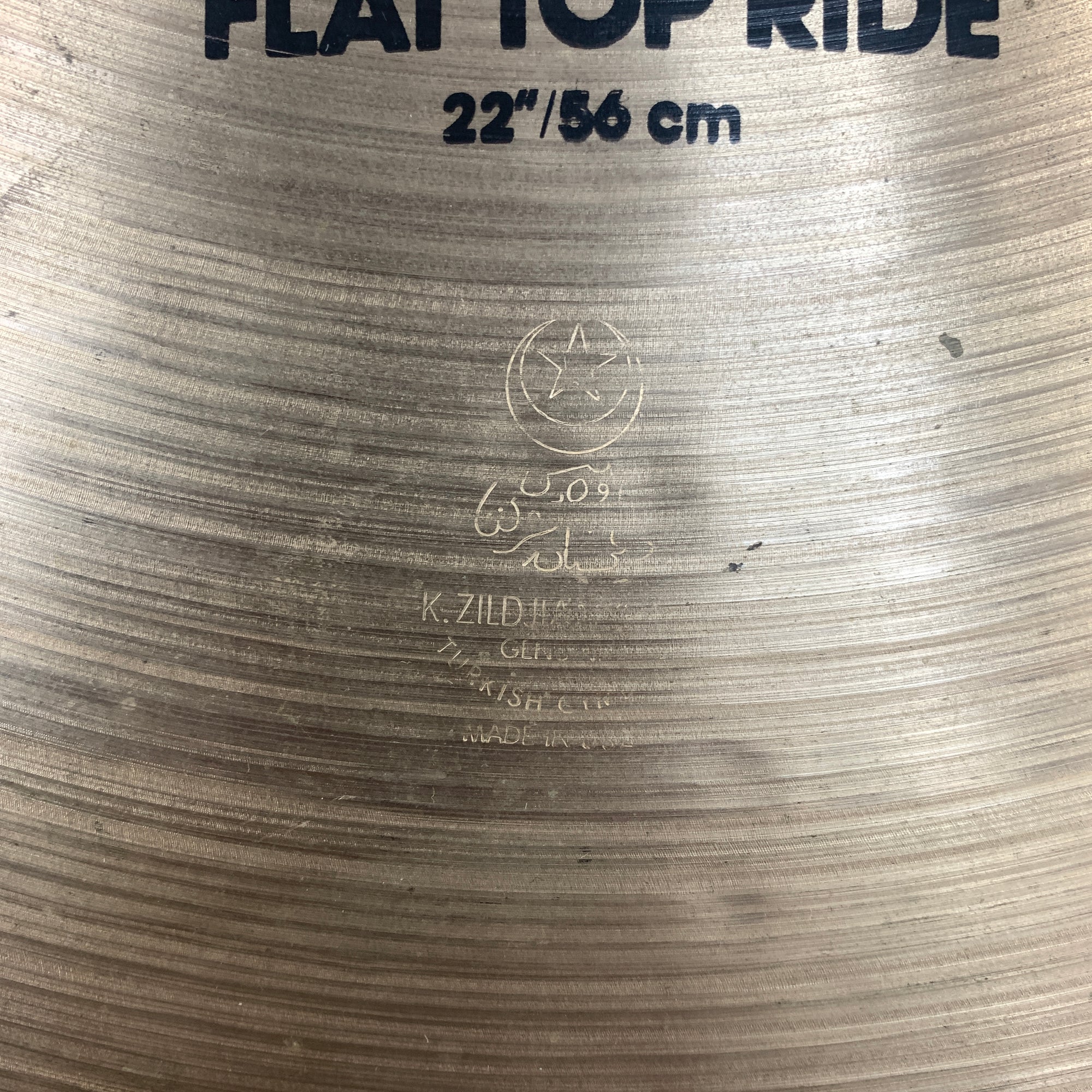 Vintage Zildjian K Flat Top Ride 22 1980's