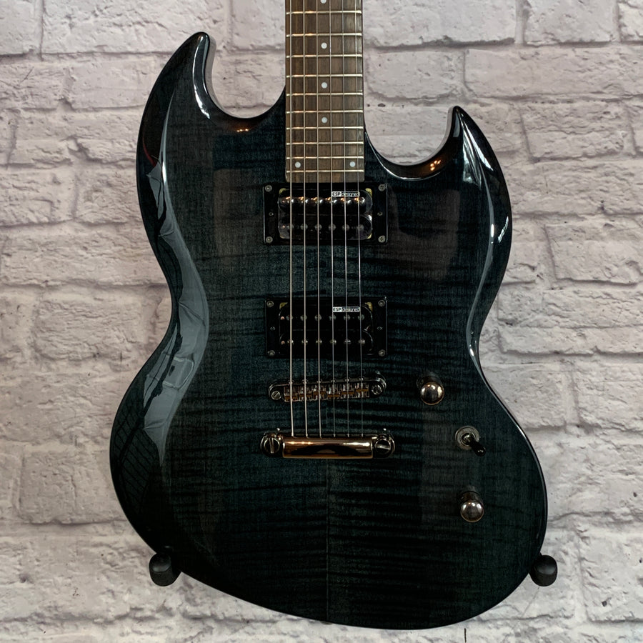 ** LTD Viper 100 FMSTBLK Electric Guitar Black Stain