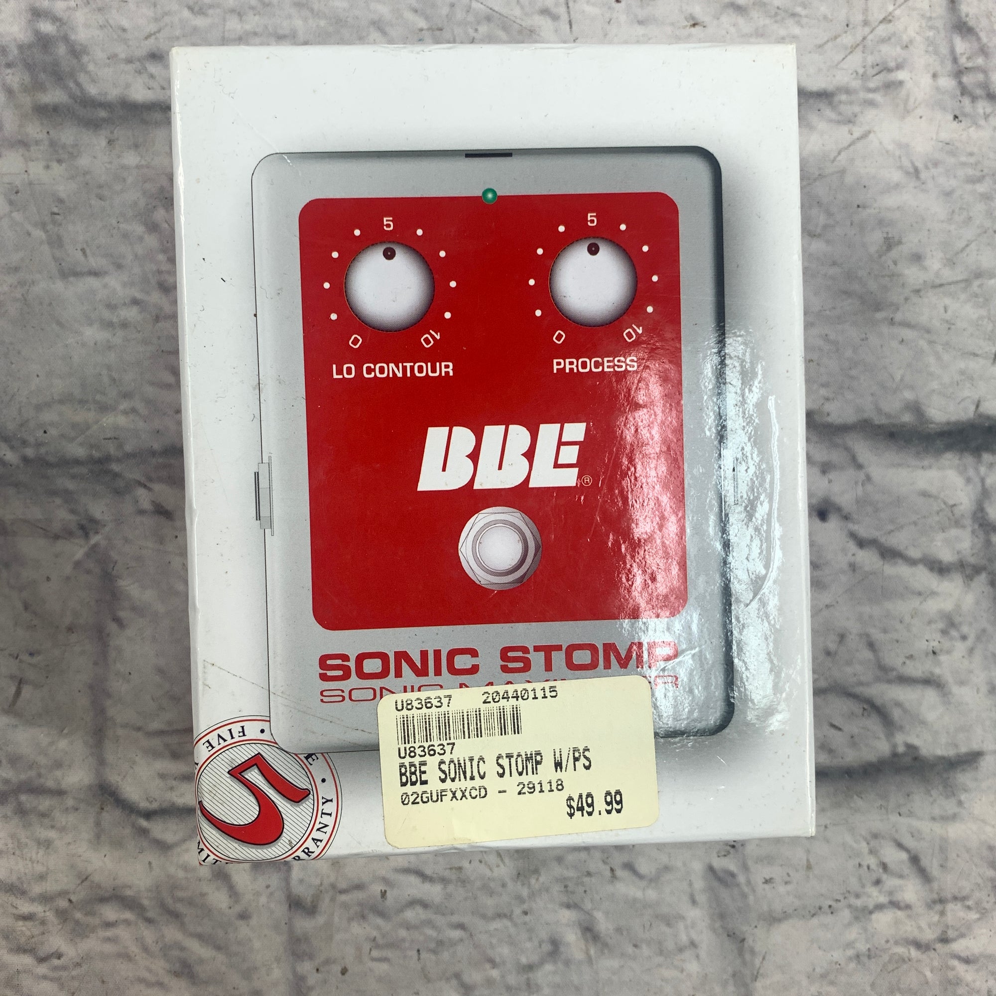bbe sonic stomp maximizer pedal BBE Sonic Stomp Sonic Maximizer Guitar Pedal