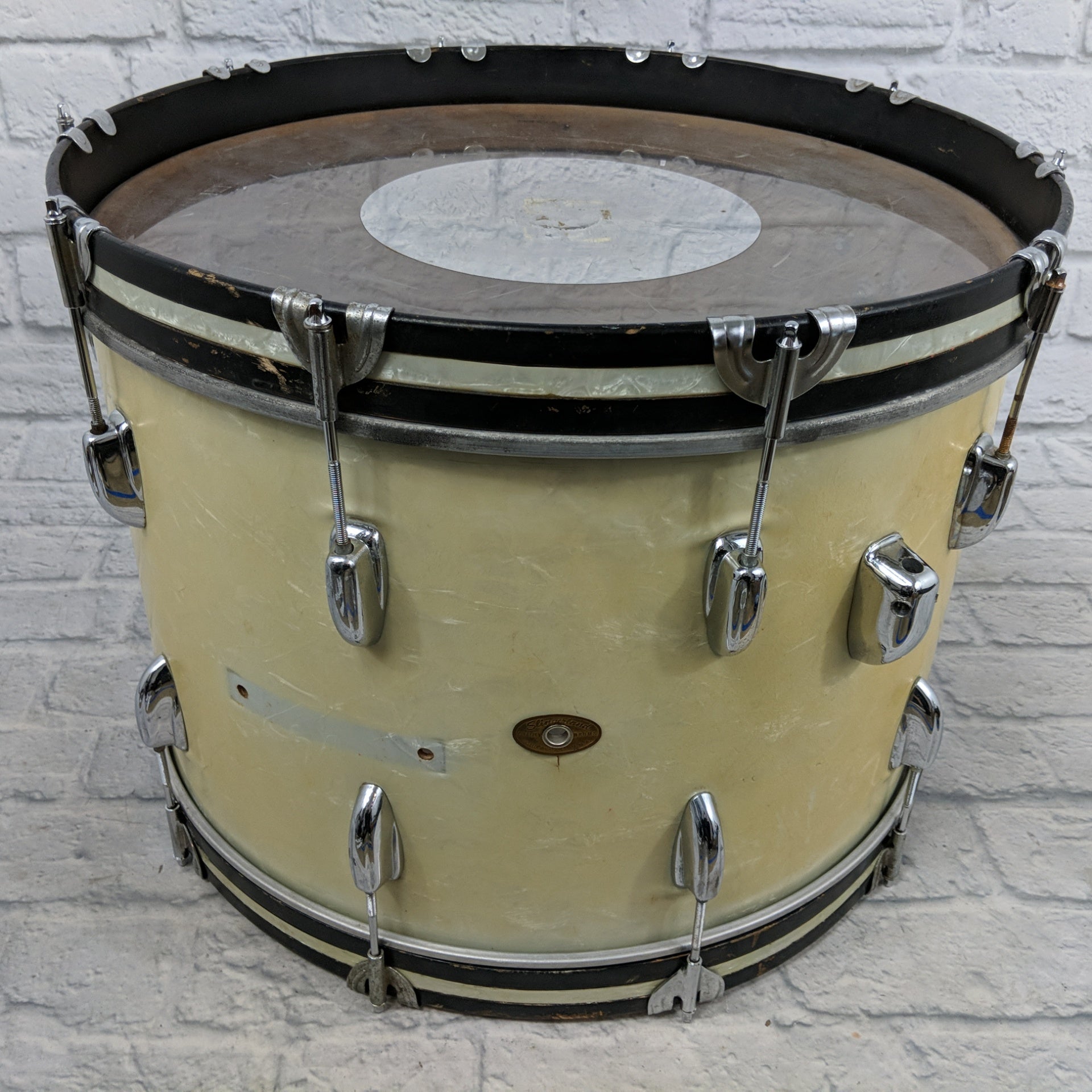 1962 Slingerland 14x22" Bass Drum White Marine Pearl