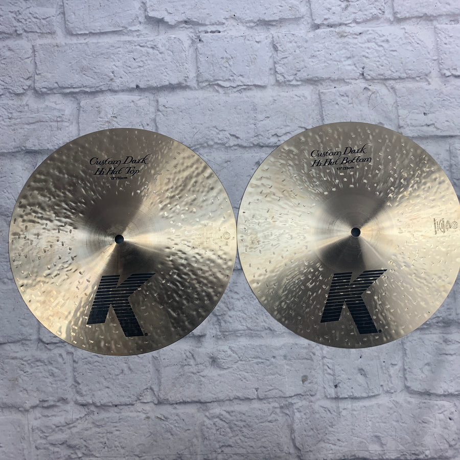Zildjian 13 K Custom Dark Hi Hat Cymbal Pair