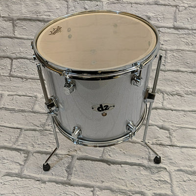 DDrum 14 x 12 Silver Sparkle Floor Tom