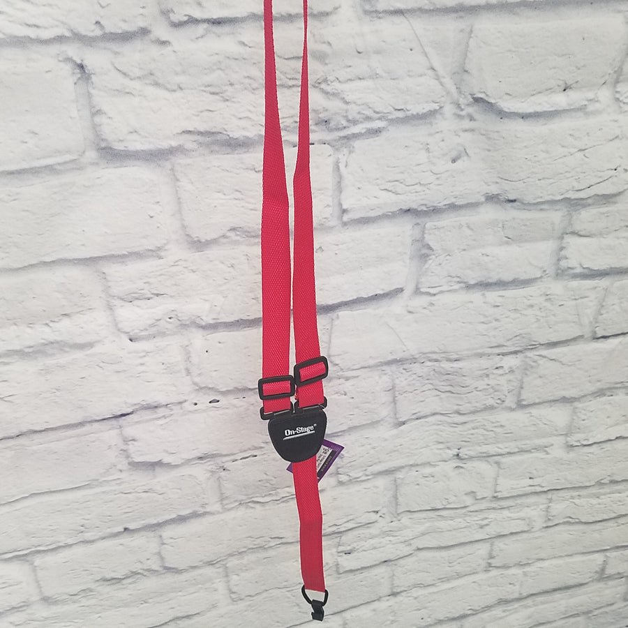 OnStage GSA70 Ukulele Strap Red