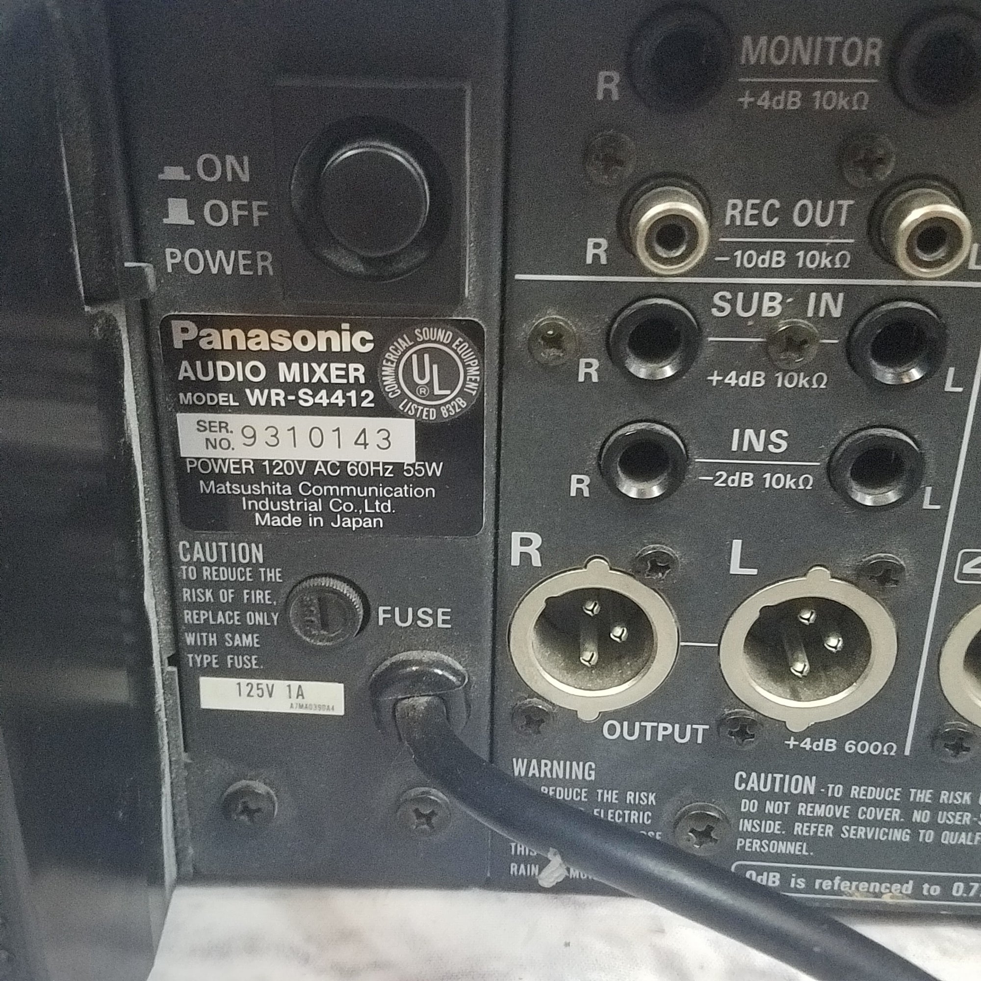 Ramsa/Panasonic WR-S4412 12 channel mixer/console - Evolution Music