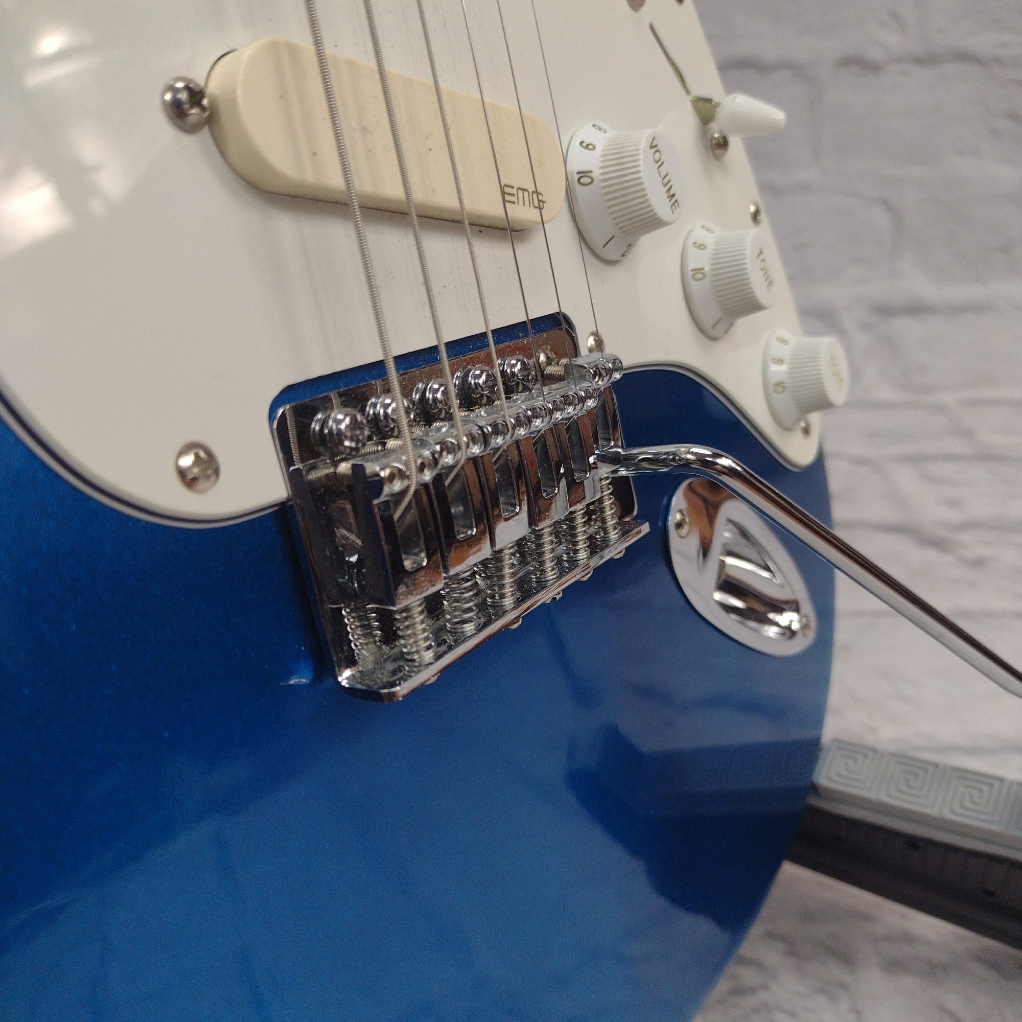 Gatto Strat Style Candy Blue EMG Electric Guitar