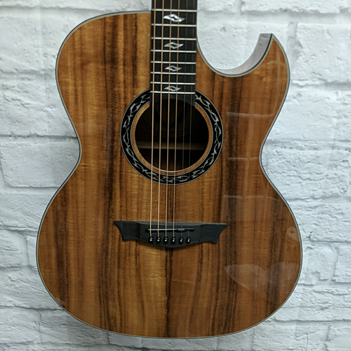 Dean Exibition Acoustic Electric Guitar Koa