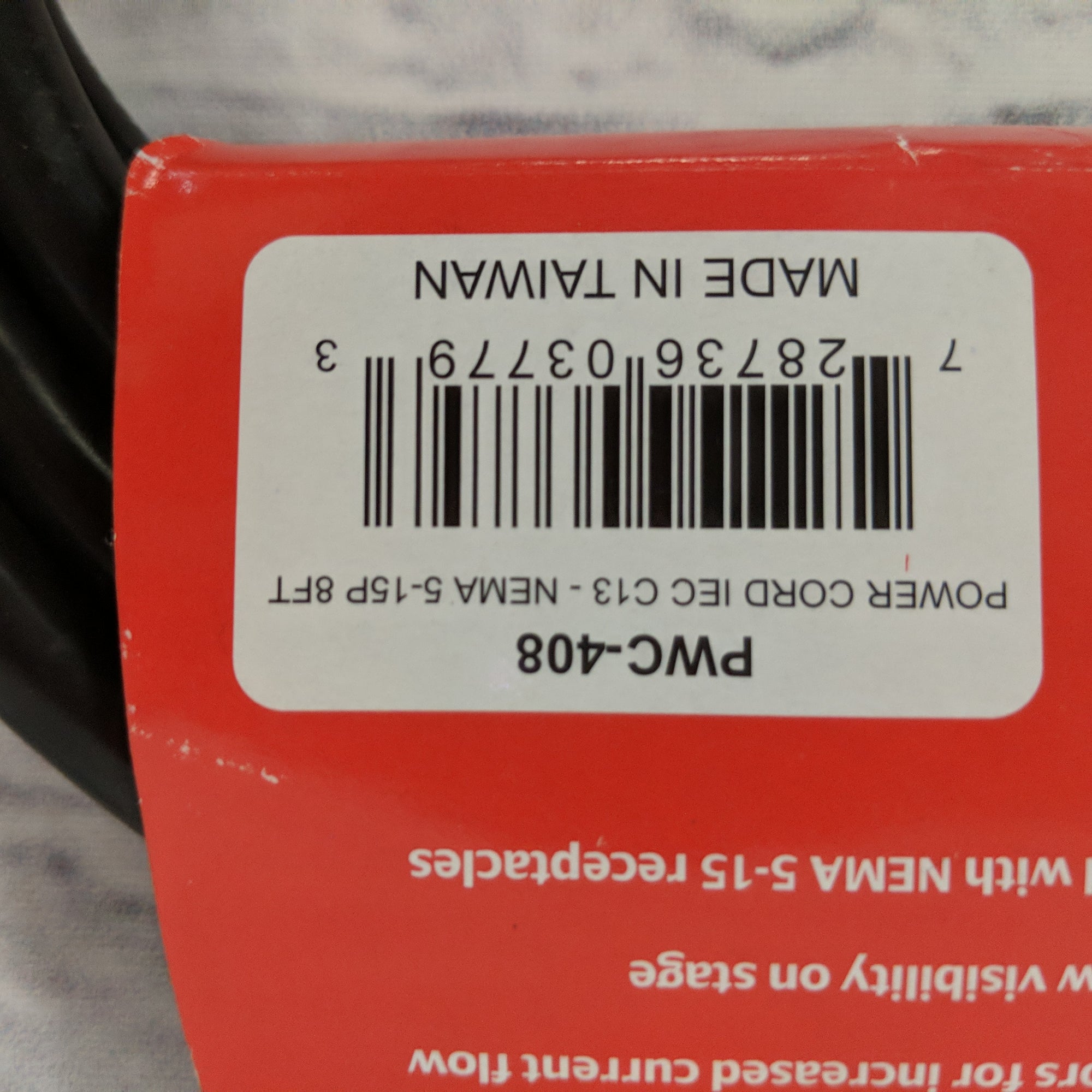Hosa PWC-408 Power Cable 8 ft.