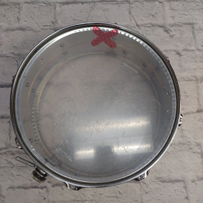 Unknown Metal Snare 14" - White Marble Finish