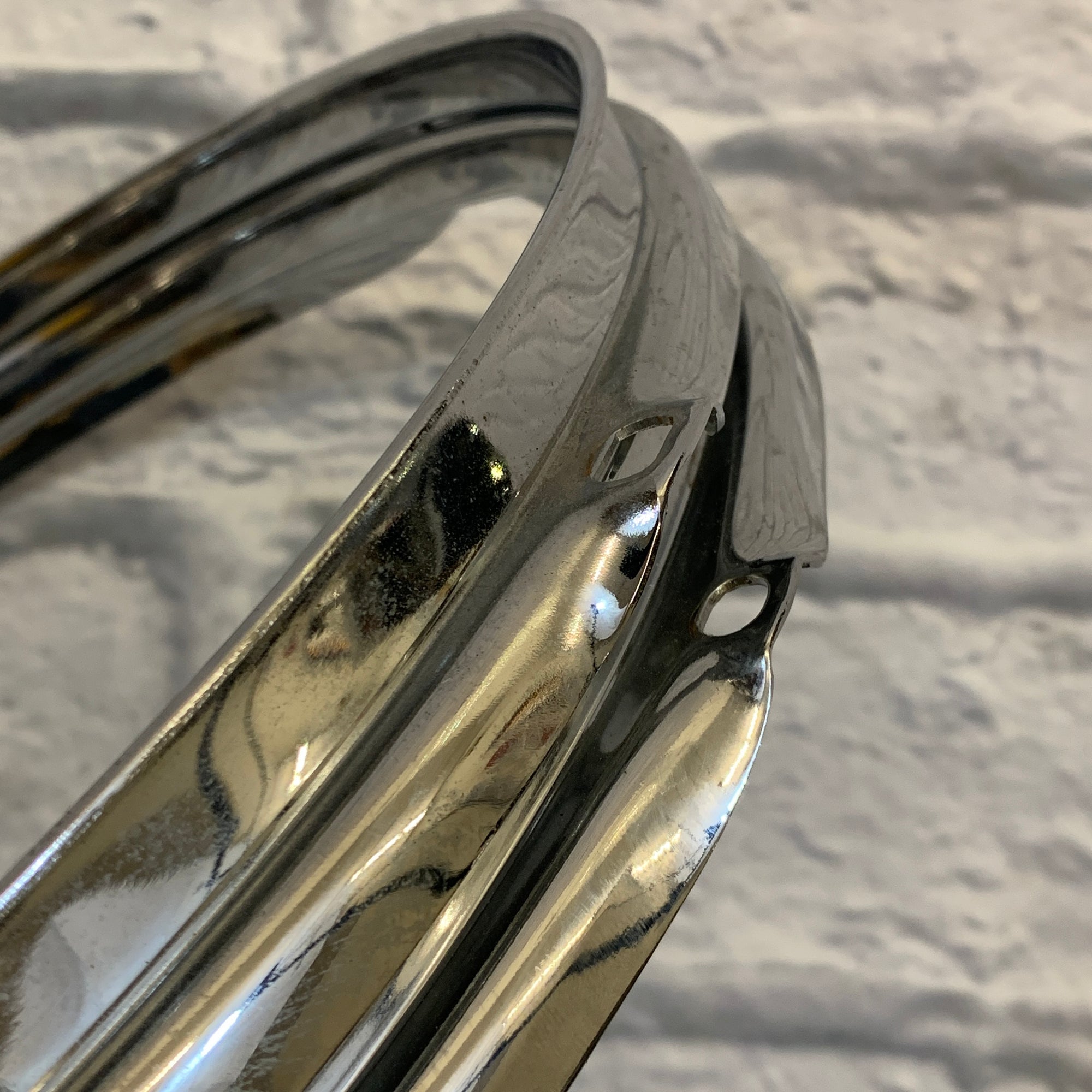 5-Lug 13" Metal Drum Hoop Pair Chrome