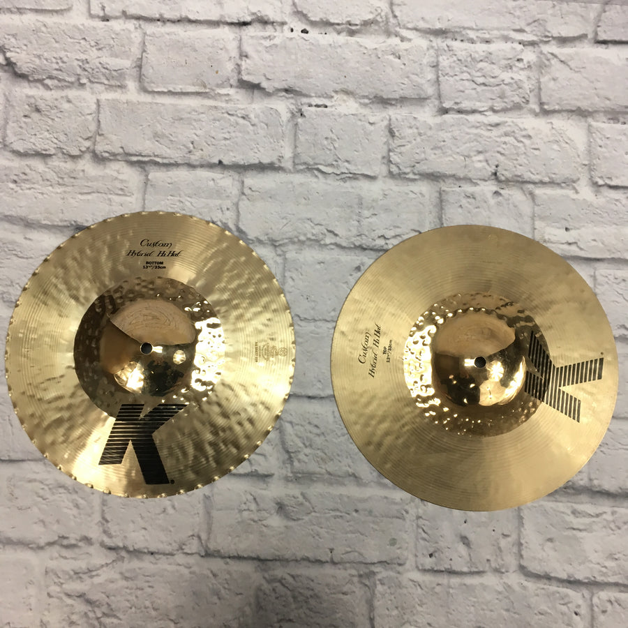 Zildjian 13.25in K Custom Hybrid Hi Hat Cymbal Pair