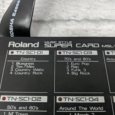 Roland MSL-15 Music Style Super Card