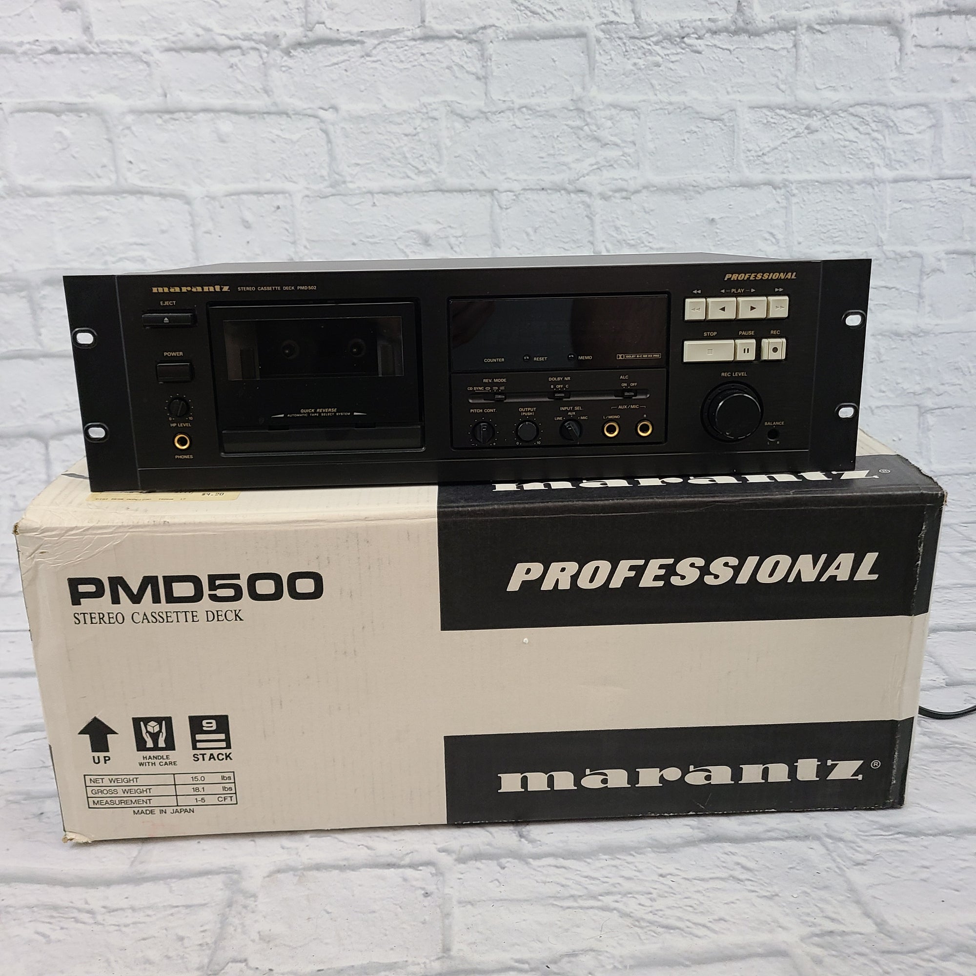Marantz PMD502　業務用カセットデッキ Marantz PMD502 業務用カセットデッキ（Marantz PMD502 業務用
