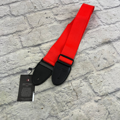 Red - Union Station Nylon Guitar / Bass Strap