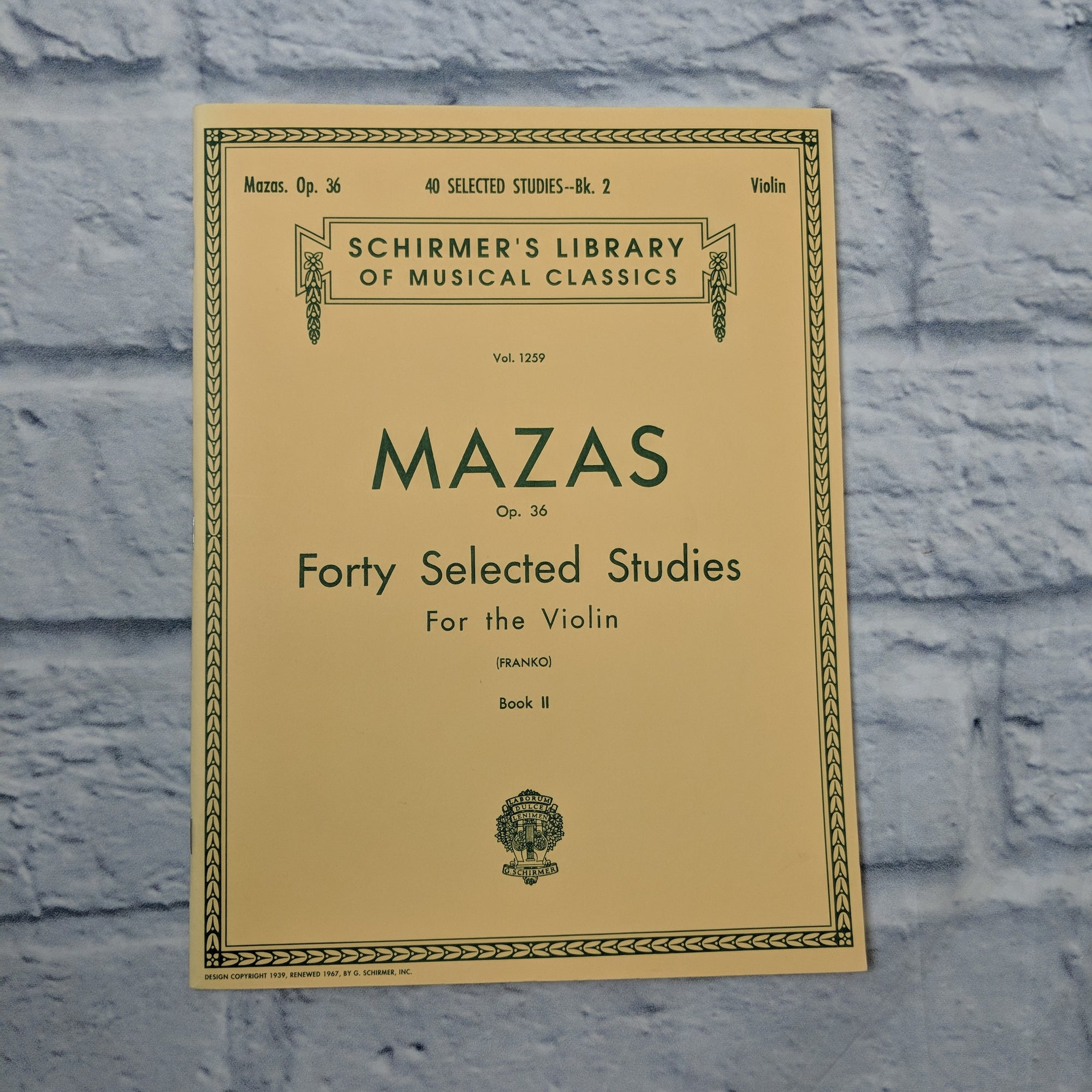 40 Selected Studies, Op. 36 - Book 2