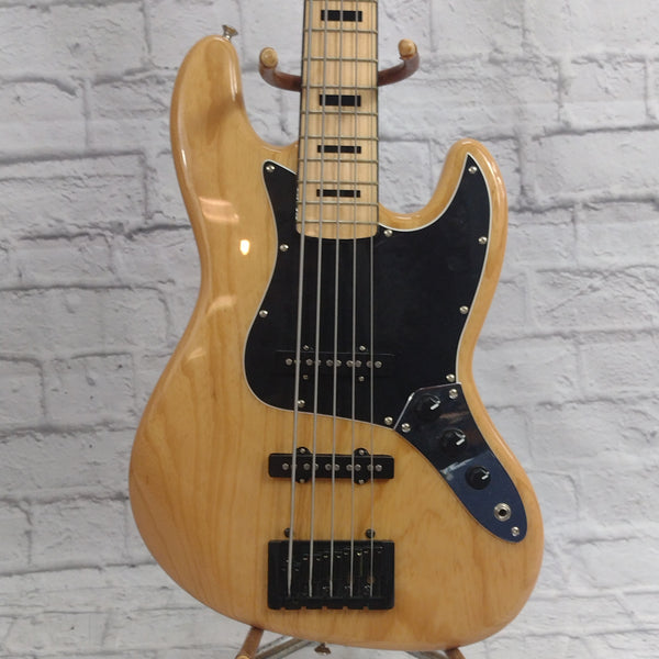 SX 5 String Natural 5 String Bass Guitar - Evolution Music