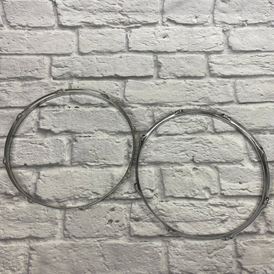 8-Lug 17" Chrome Drum Hoop Pair