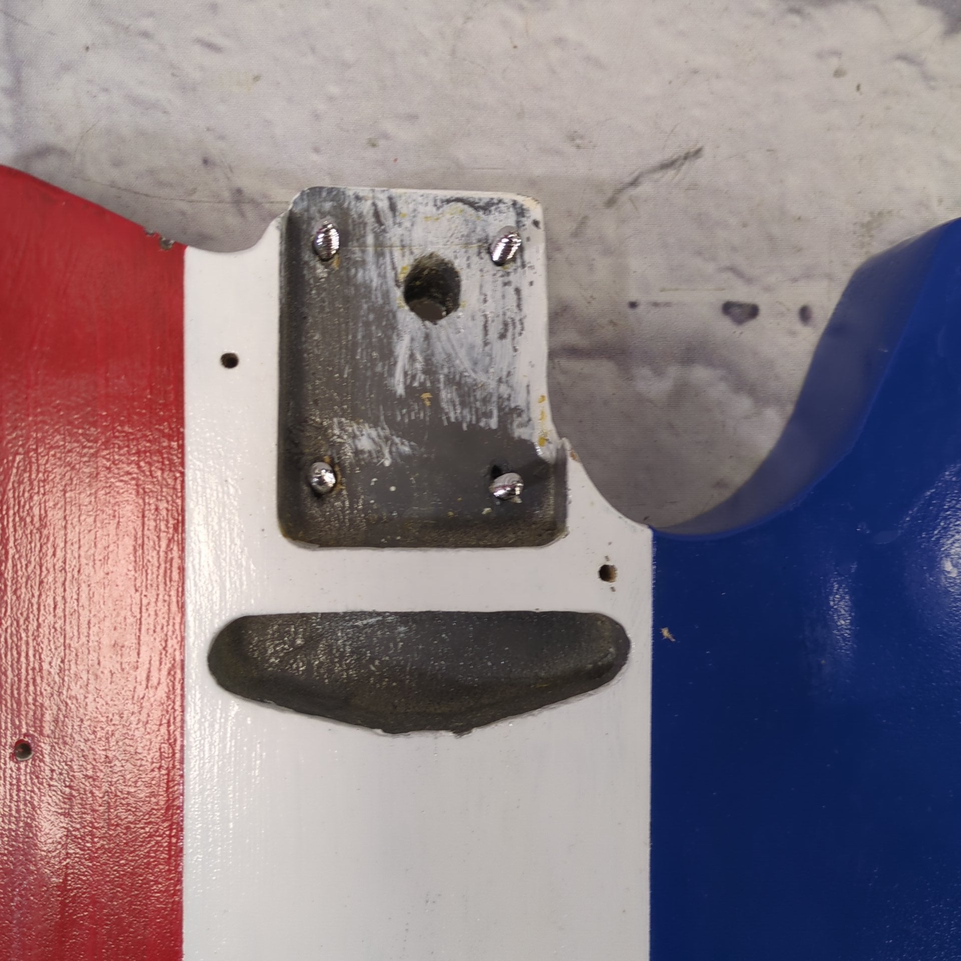 Unknown Red White Blue Telecaster Body