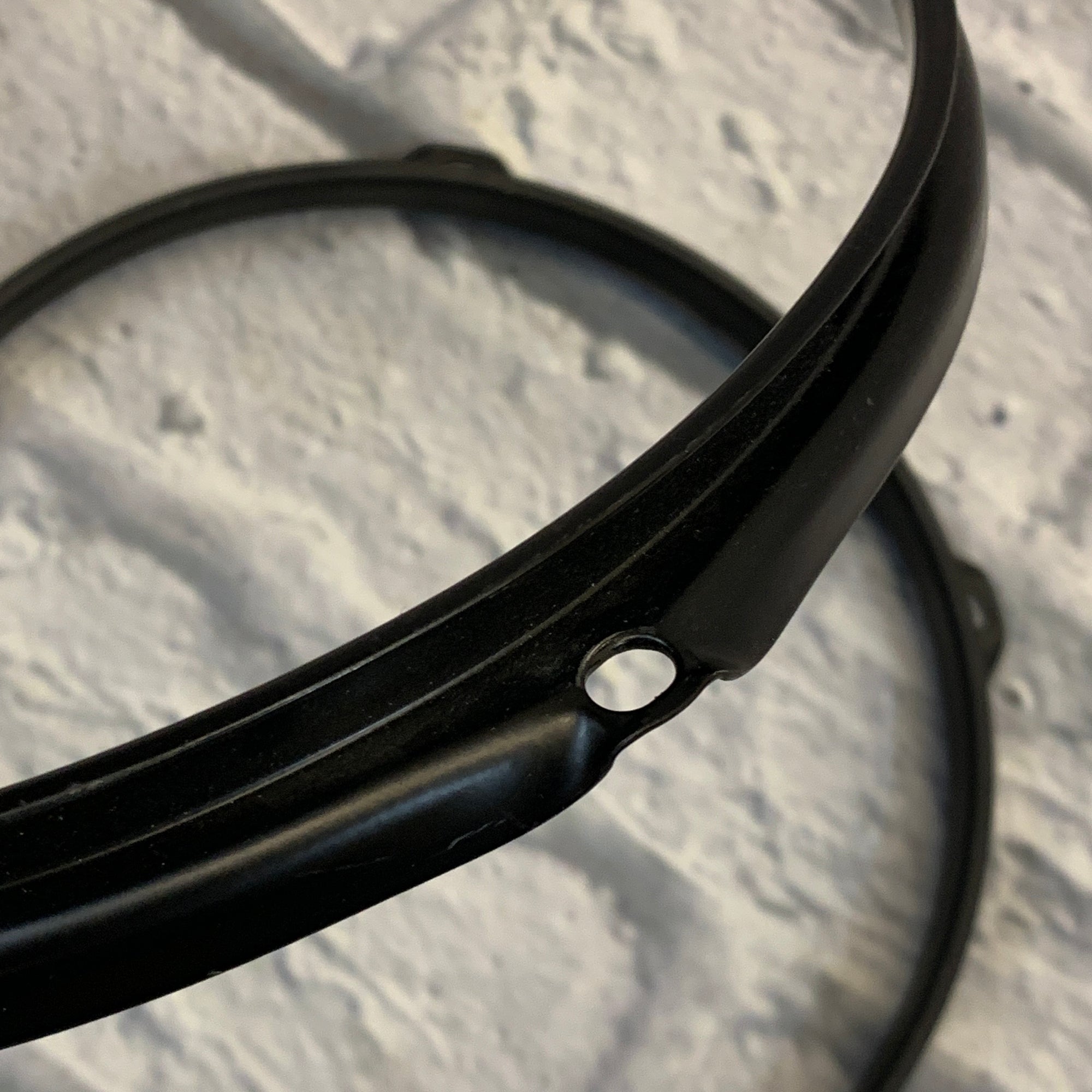 5-Lug 10" Metal Drum Hoop Pair Black