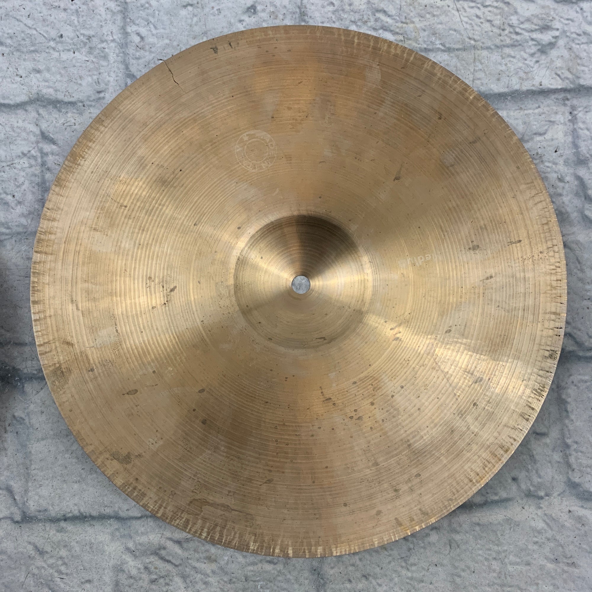 Zanchi F&F 13" Hi Hat Pair (Top Has Minor Crack)