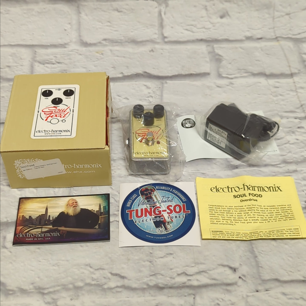Electro-Harmonix Soul Food Overdrive Pedal w/ Power Supply