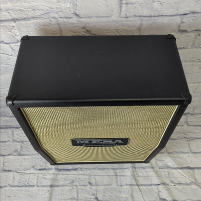 Mesa/Boogie Rectifier Vertical 2x12" 120-watt Angled Extension Cabinet - Black with Cream & Black Grille - Like New